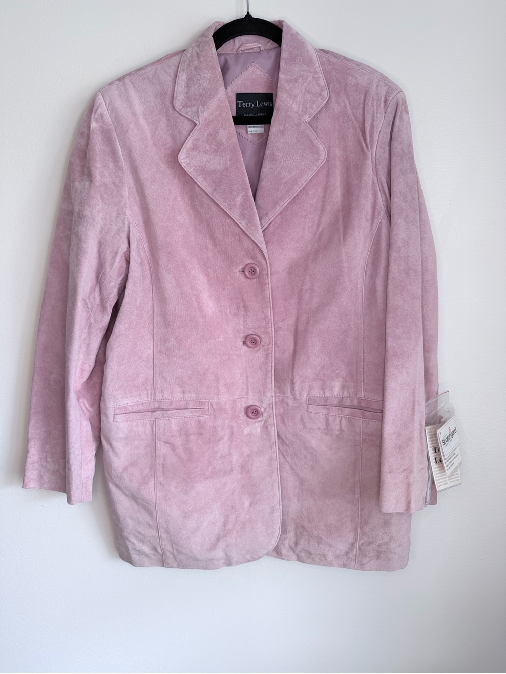Vintage Terry Lewis Pinky Mauve Blazer Jacket NWT M Style 20232-00